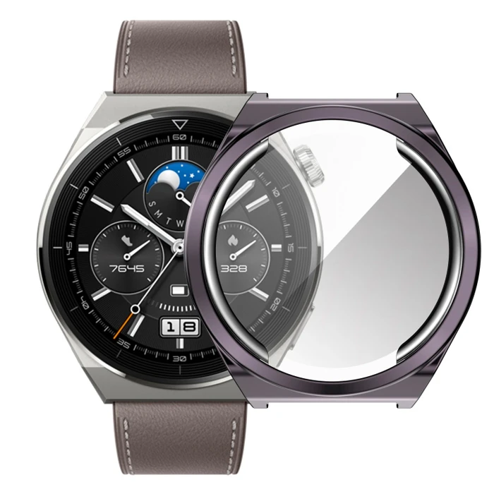 Ally Huaewei Watch GT 3 Pro 46mm Kılıf 360 Full Koruma Ultra İnce Silikon Kılıf-(5775)