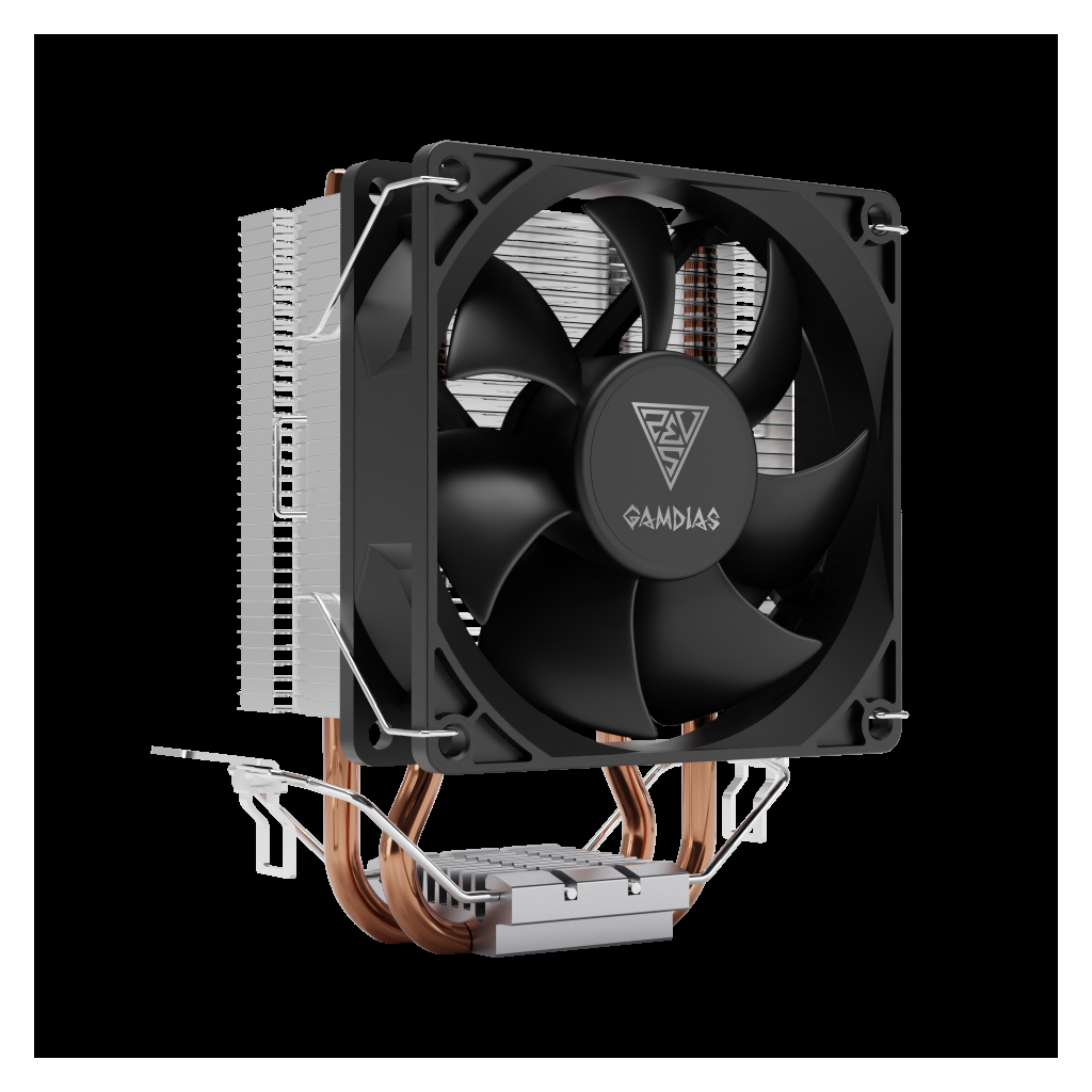 GAMDIAS BOREAS E1-210 MONO 92mm CPU  Kule Tipi Hava Soğutma Doğrudan Temas Teknolojisine Sahip 2 adet Gelişmiş Bakır Isı Borusu (AMD AM5 ve INTEL Tüm işlemciler ile uyumlu)(1923)