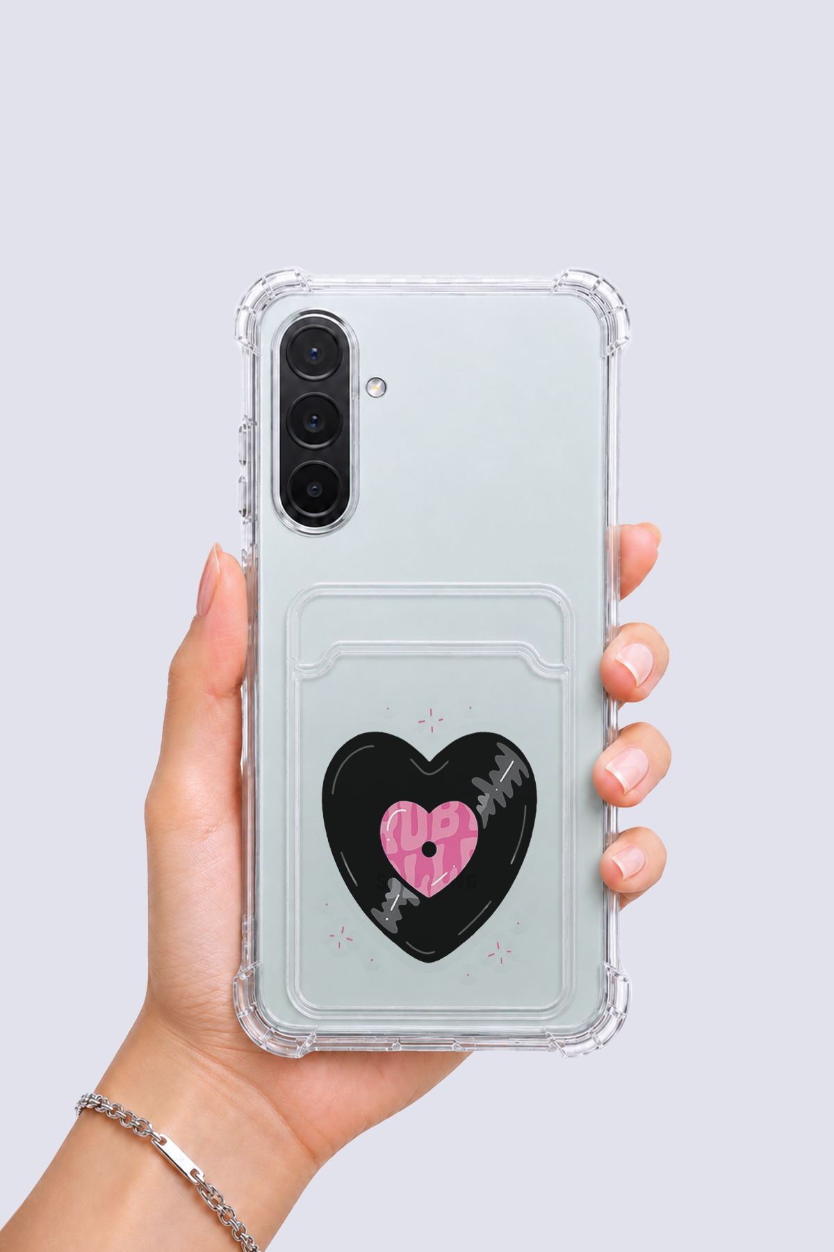 Samsung Galaxy A56 Kartlıklı Vinly Desenli Kılıf