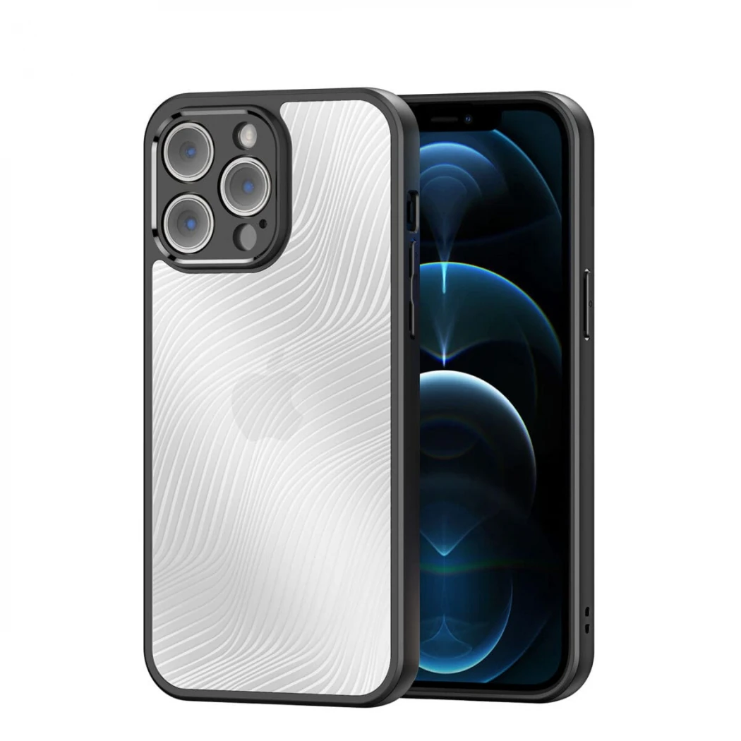 Dux Ducis iPhone 12 Pro Max Aimo Series Premium Buzlu Sert PC-TPU Kılıf-(5775)