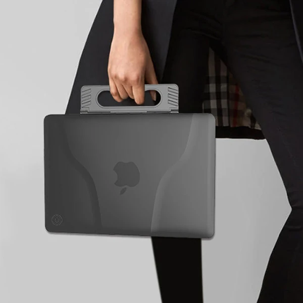 Ally Macbook Air 13 2018 A1932 Portatif Alt Üst Kılıf+çanta-(5775)