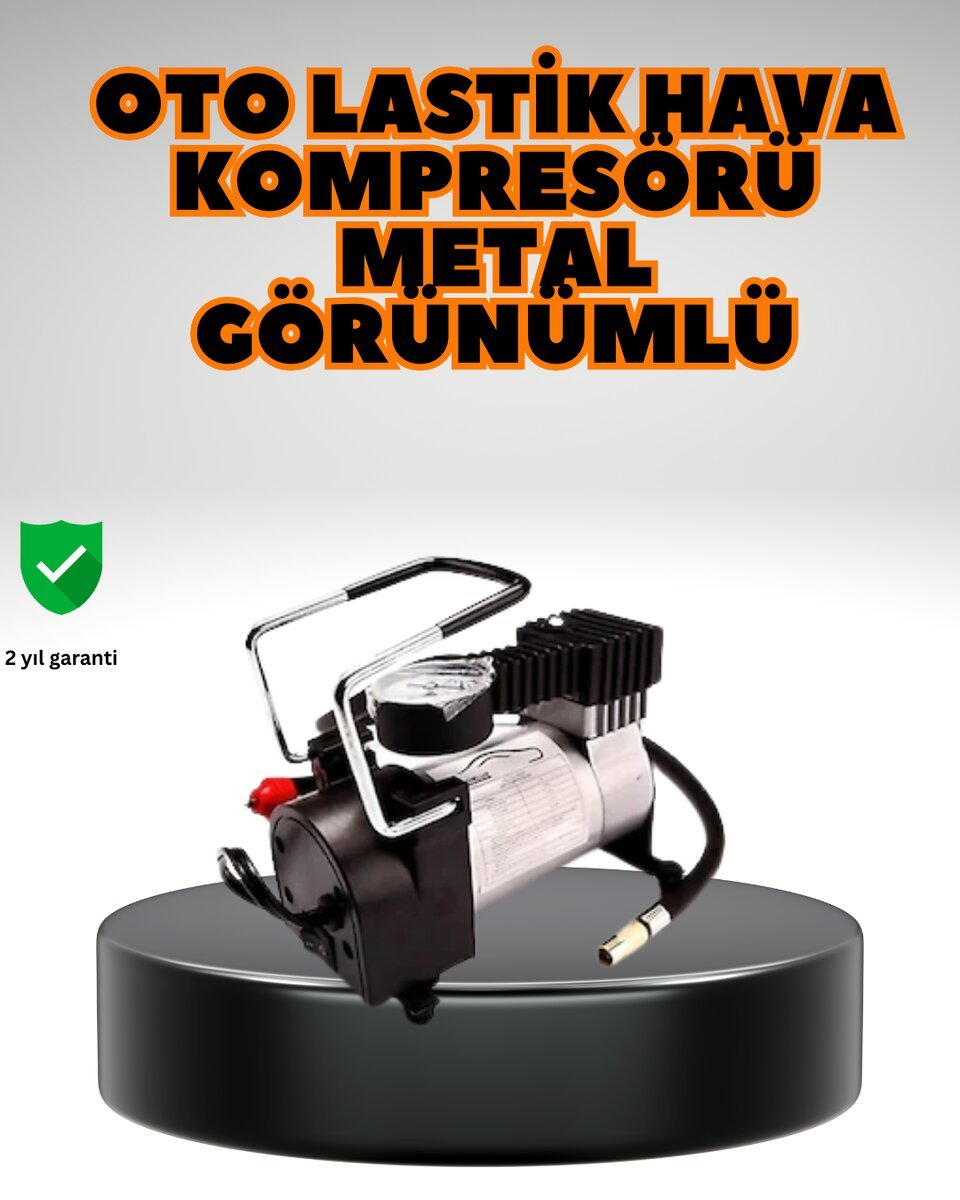 Metal Gövde Lastik Şişirme Kompresörü SUV 4×4 Uyumlu